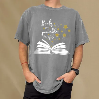 Pagewings Book Are Portable Magic Unisex Washed T-shirt