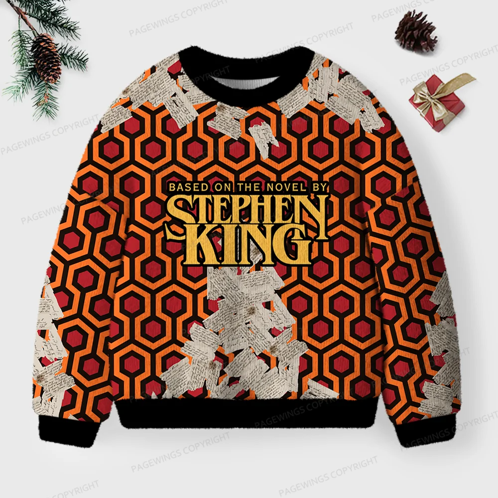 Pagewings Based On The Novel By Stephen King Unisex Ugly Knit Sweatshirt