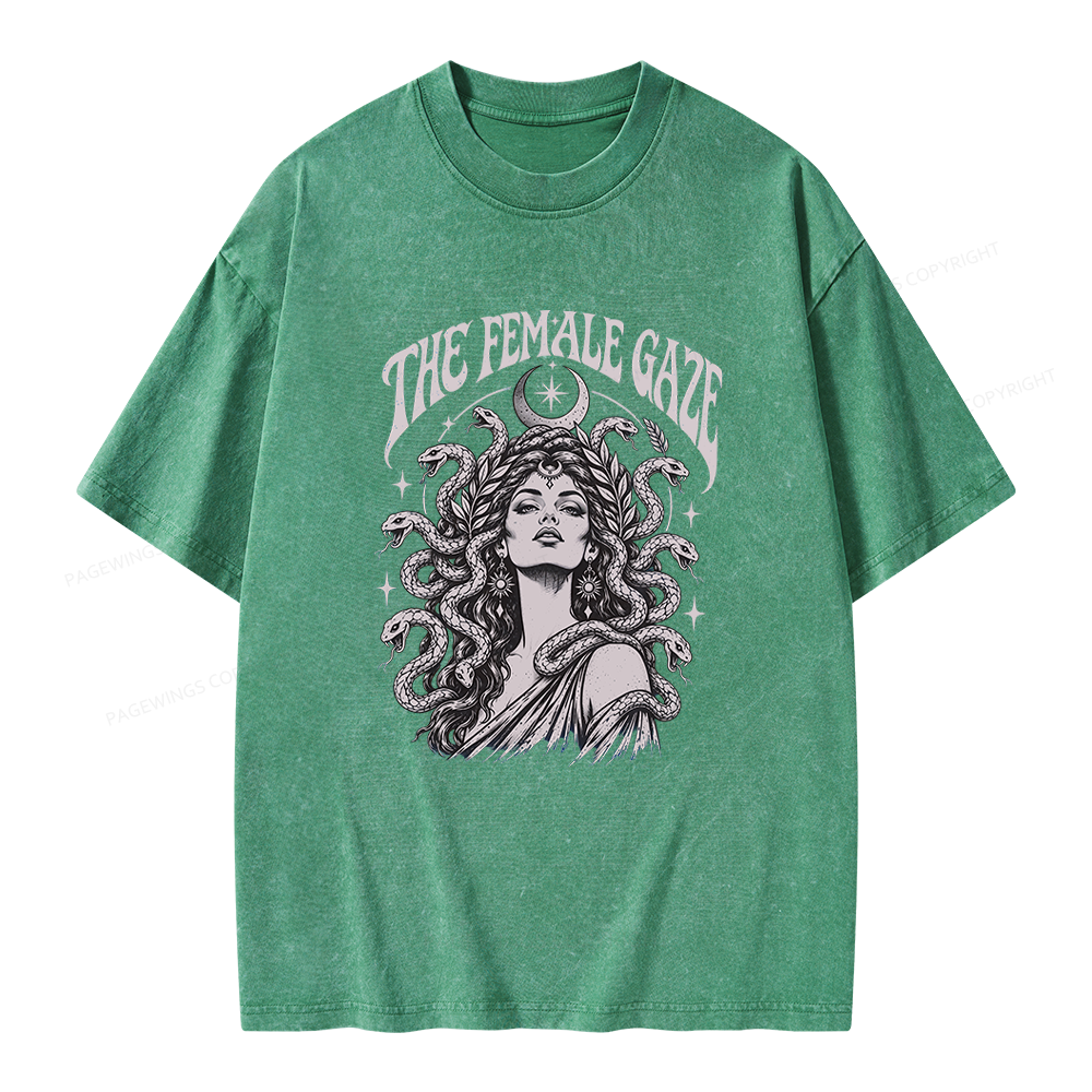 Pagewings The Female Gaze Unisex Washed T-shirt