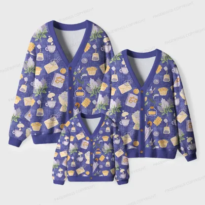 Pagewings Cozy Reading Unisex Ugly Cardigan Sweaters