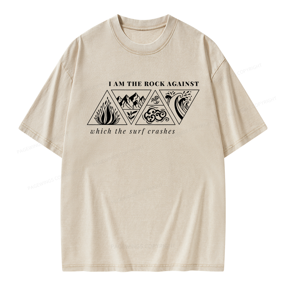 Pagewings Fantasy Bookish Unisex Washed T-shirt