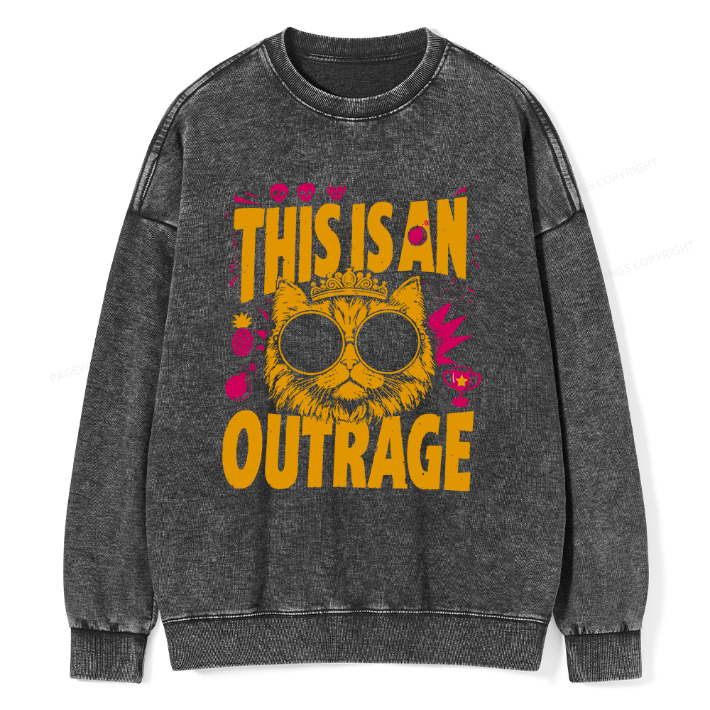 Pagewings Sci-Fi Bookish Unisex Washed Sweatshirt