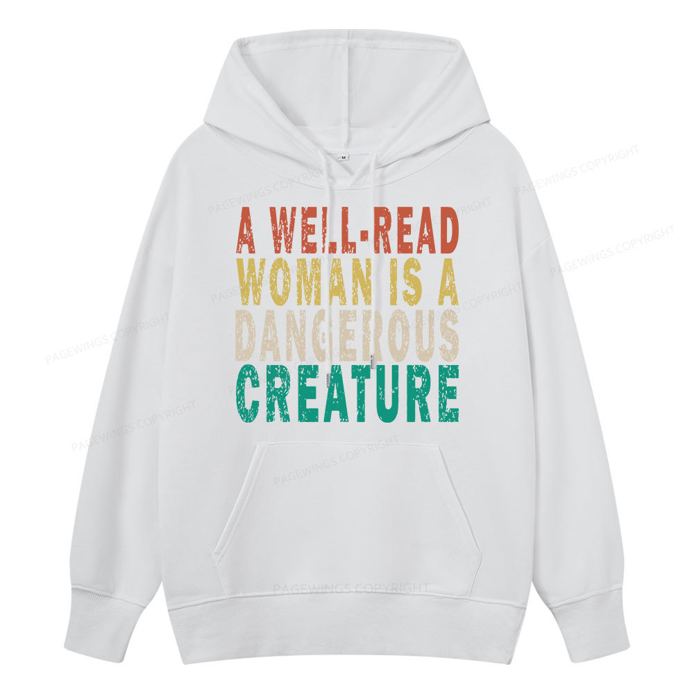 Pagewings A Well-Read Woman Is A Dangerous Creature Unisex Classic Hoodie