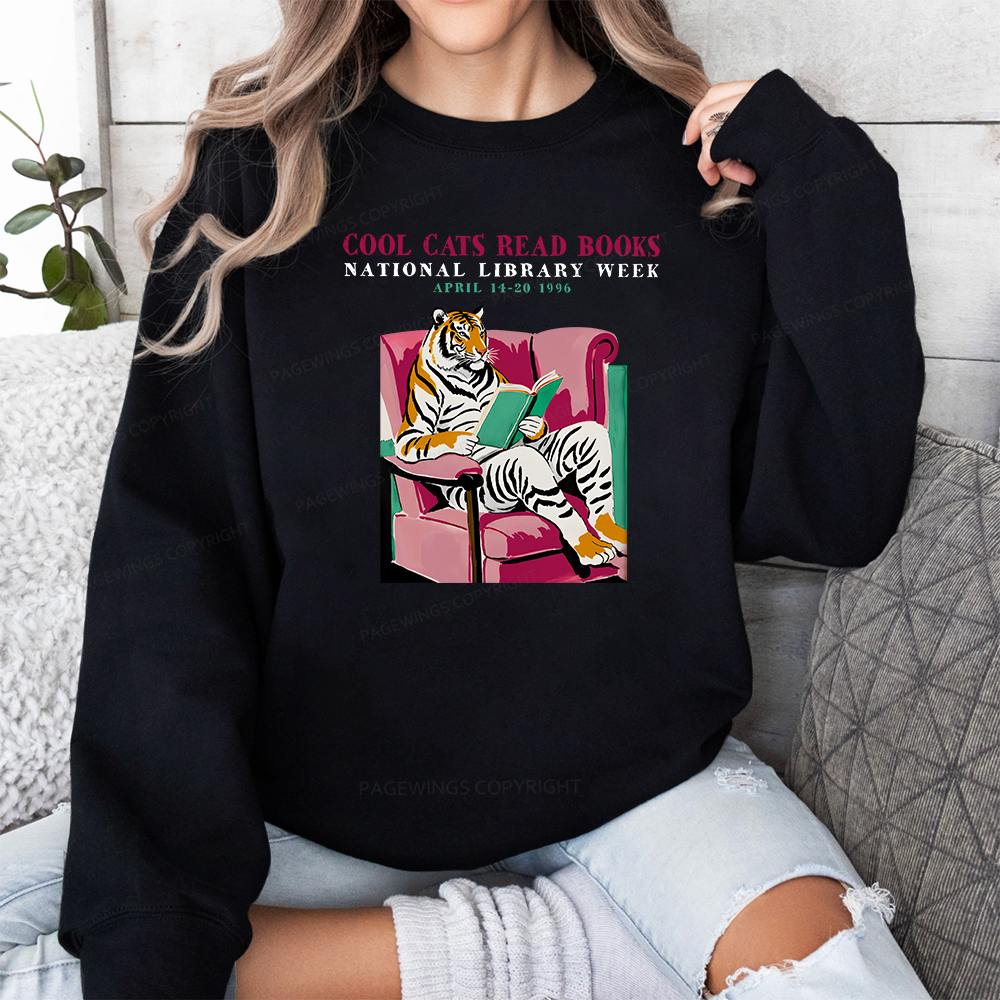 Pagewings Library Week Poster 1996 Unisex Classic Sweatshirt
