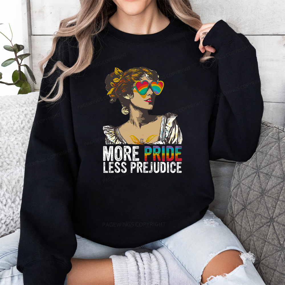 Pagewings More Pride Less Prejudice Unisex Classic Sweatshirt