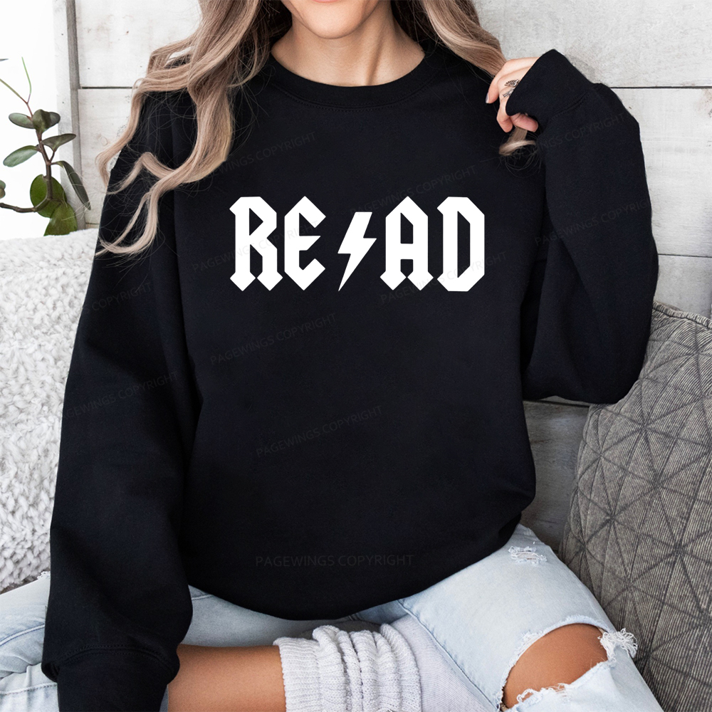 Pagewings Read Back In The Library "rock And Roll Unisex Classic Sweatshirt