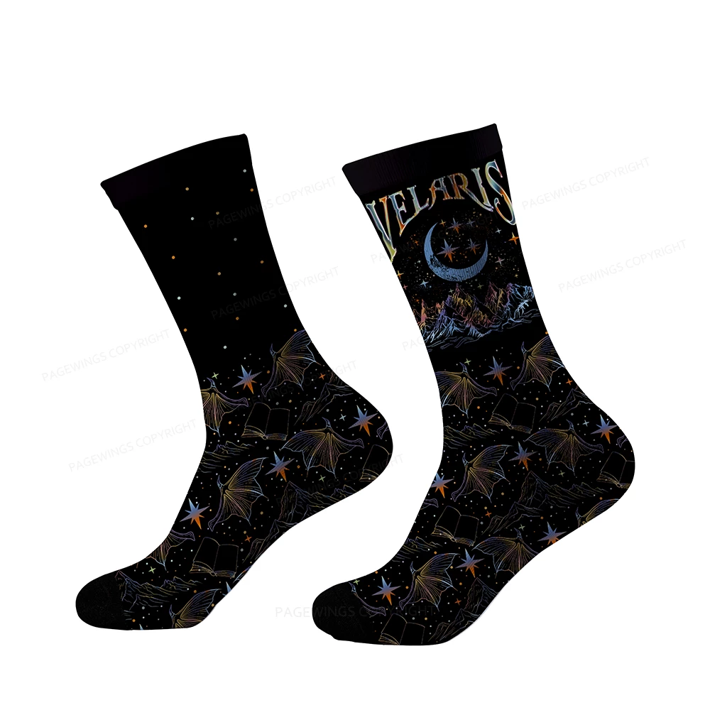 Pagewings Velaris City Of Starlight ACOTAR Socks