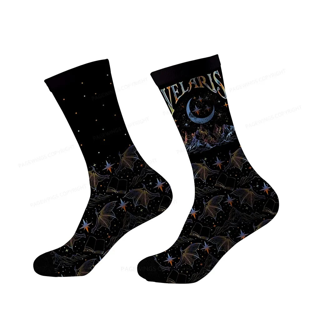 Pagewings Velaris City Of Starlight ACOTAR Socks