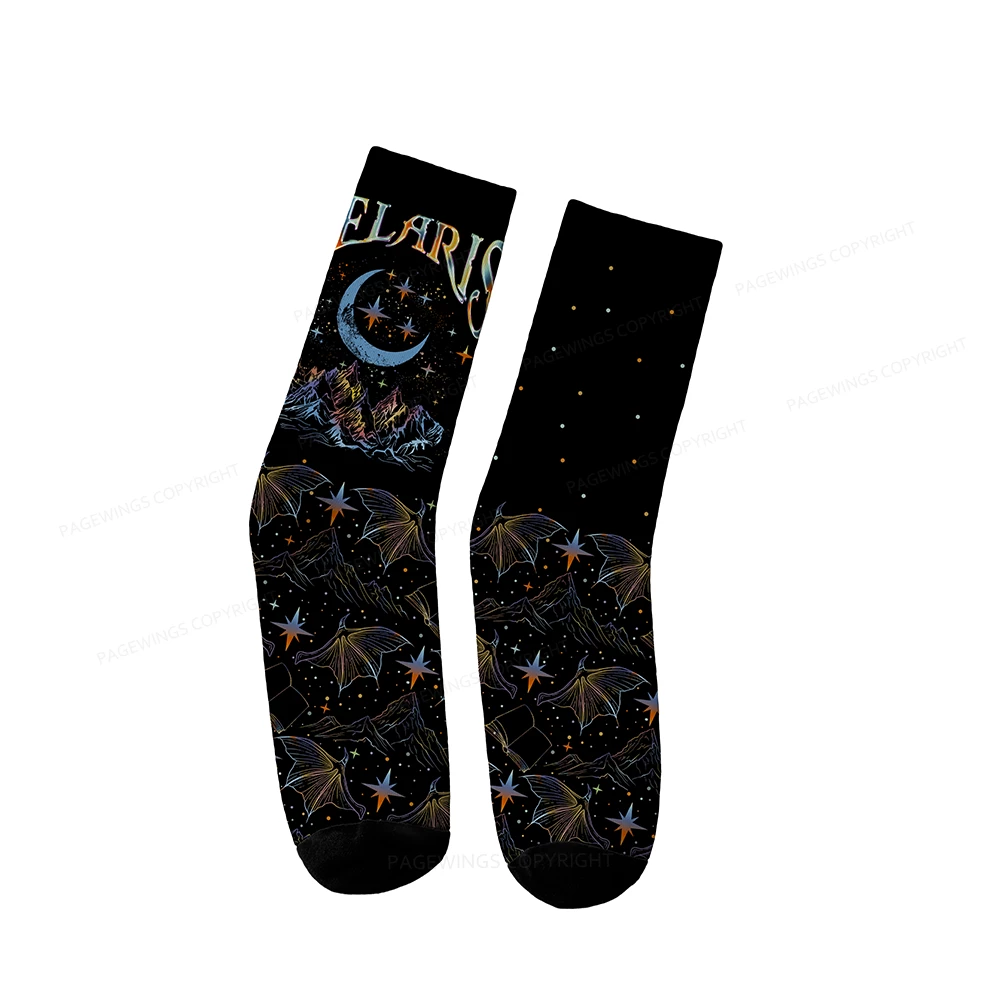 Pagewings Velaris City Of Starlight ACOTAR Socks