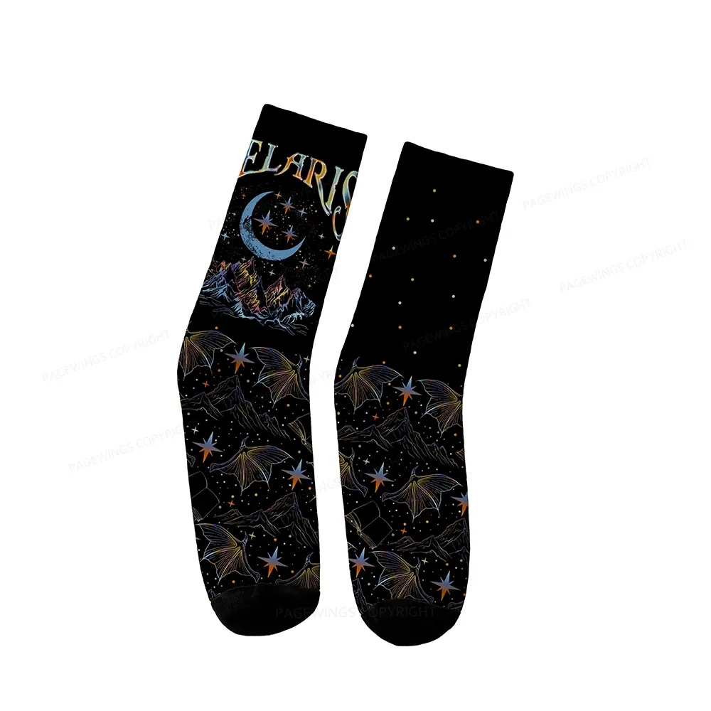 Pagewings Velaris City Of Starlight ACOTAR Socks