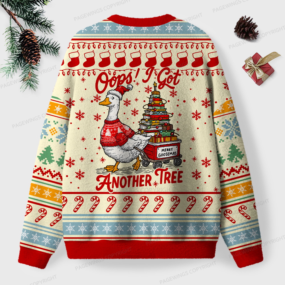 Pagewings Oops! I Got Another Tree Unisex Ugly Knit Sweatshirt