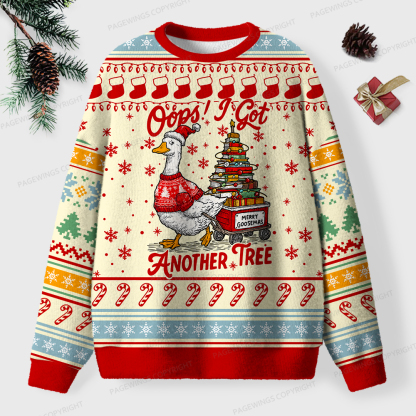 Pagewings Oops! I Got Another Tree Unisex Ugly Knit Sweatshirt