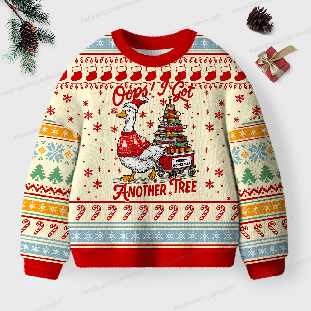Pagewings Oops! I Got Another Tree Unisex Ugly Knit Sweatshirt