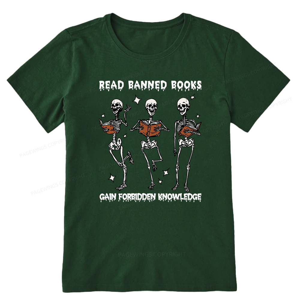 Pagewings Read Banned Books Gain Forbidden Knowledge Classic T-shirt