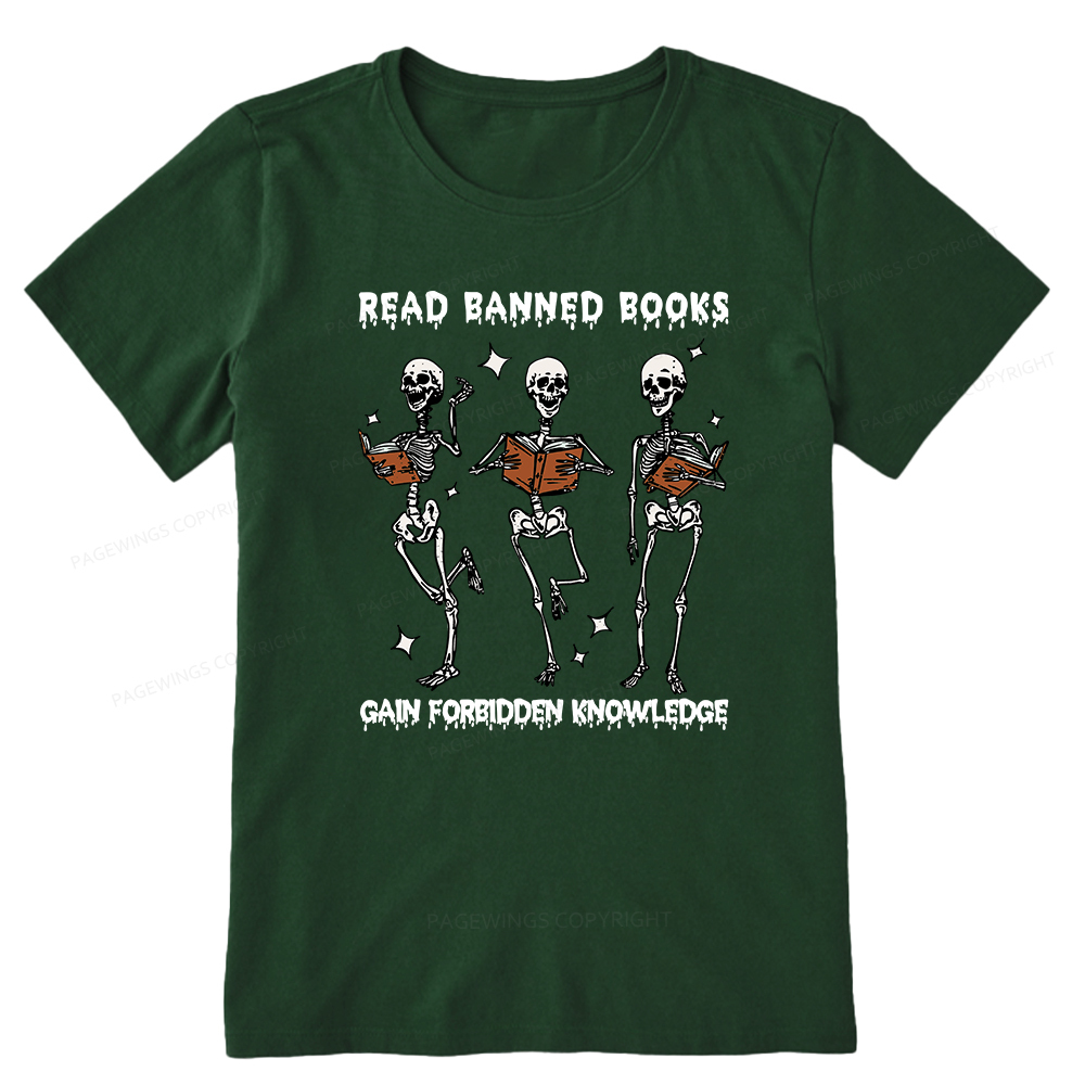 Pagewings Read Banned Books Gain Forbidden Knowledge Classic T-shirt