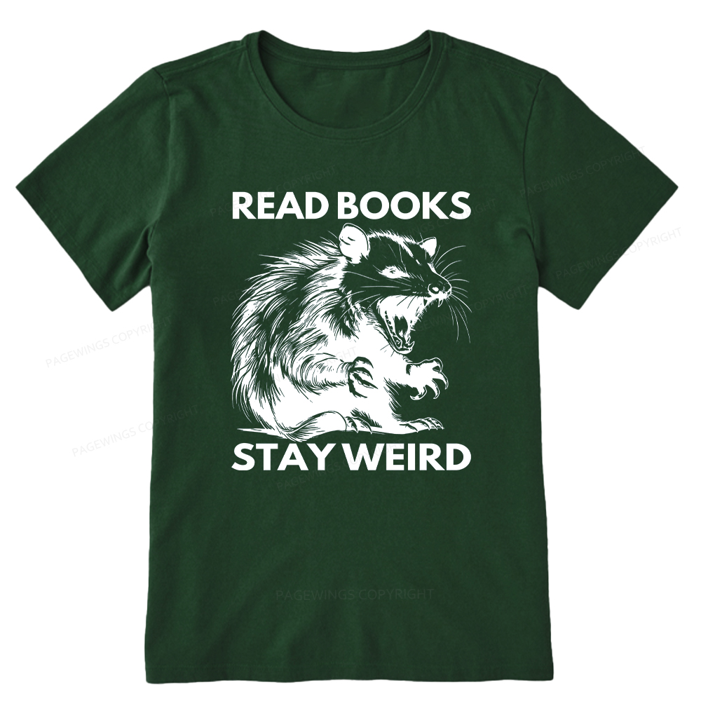 Pagewings Read Books Stay Weird Unisex Classic T-shirt