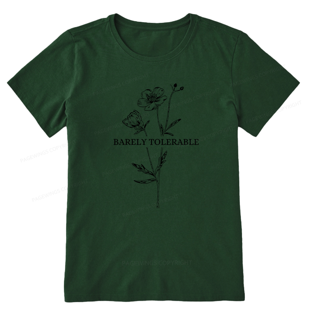 Pagewings Barely Tolerable Unisex Classic T-shirt