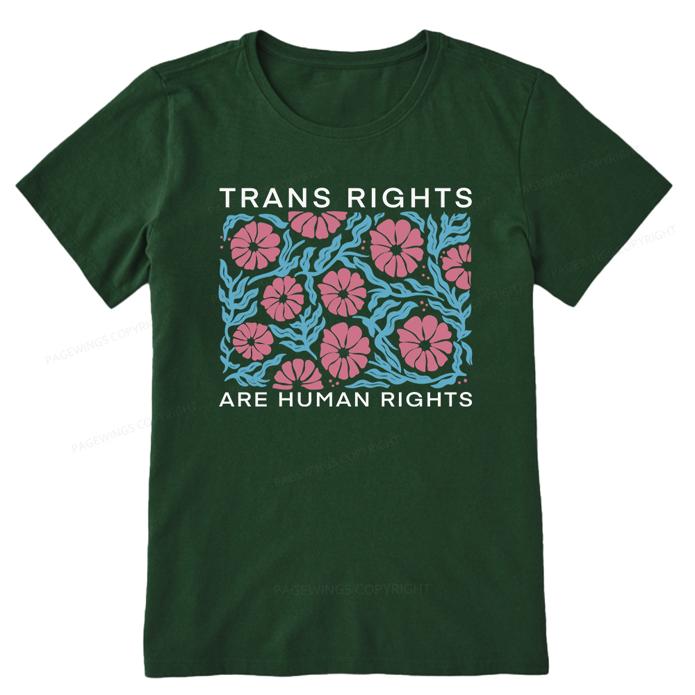 Pagewings Trans Rights Are Human Rights Unisex Classic T-shirt