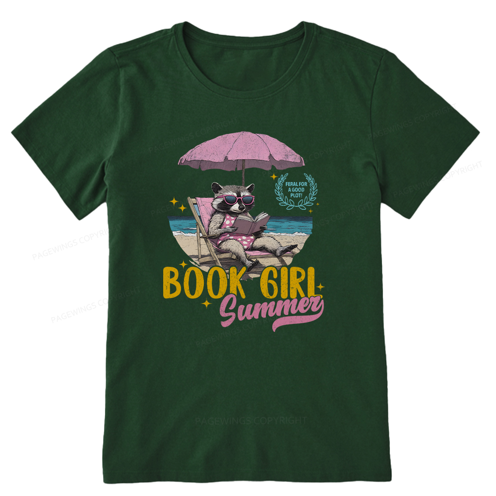Pagewings Book Girl Summer Unisex Classic T-shirt