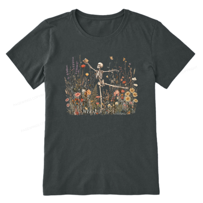 Pagewings Skeleton Reading Unisex Classic T-shirt