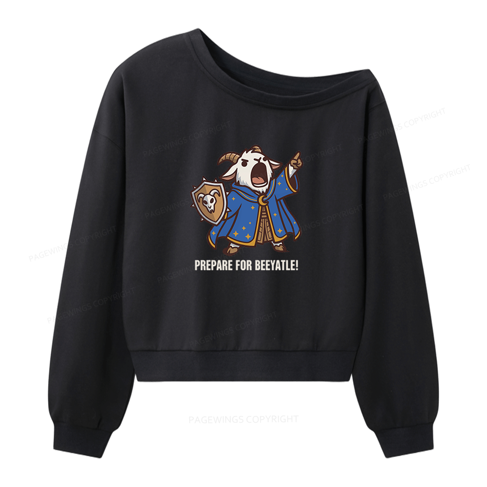 Pagewing Sci Fi Books Lover Women Off Shoulder Sweatshirt