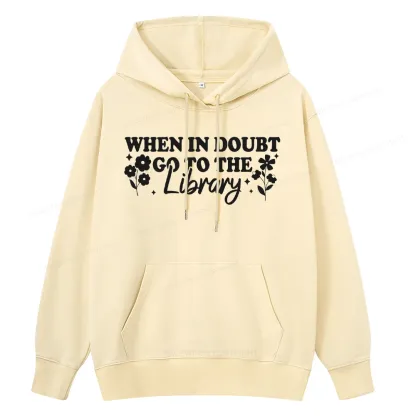 Pagewings When In Doubt Go To The Library Unisex Classic Hoodie