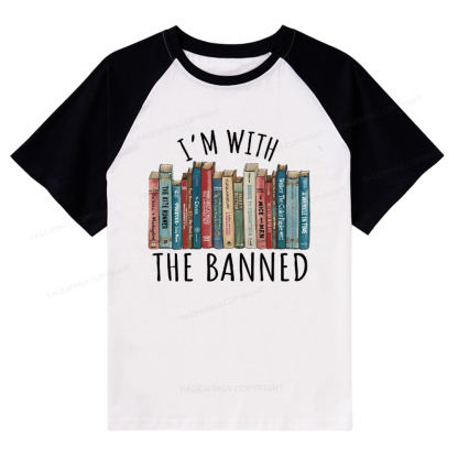 Pagewings I'm With The Banned Raglan T-shirt