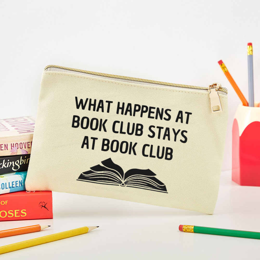 Pagewings What Happens At Book Club Stays At Book Club Pouch