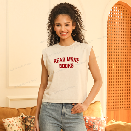 Pagewings Read More Books Women's Washed Tank Top