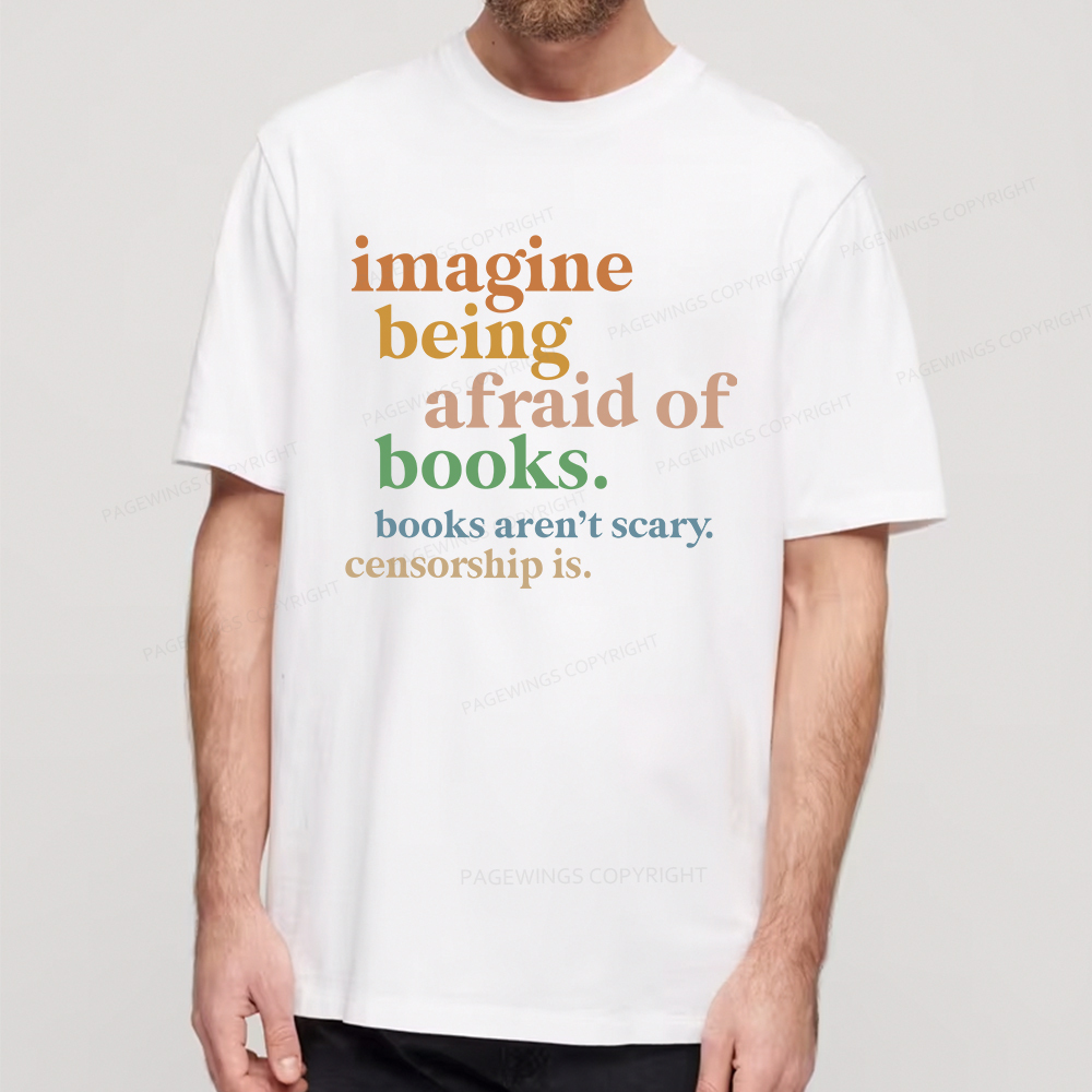 Pagewings Imagine Being Afraid Of Books Unisex Classic T-shirt