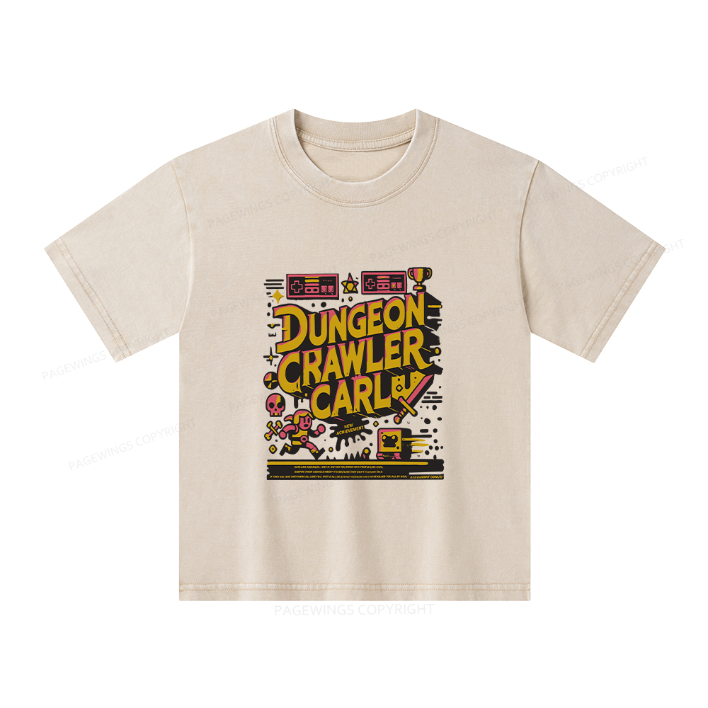 Pagewings Book New Achievement Unisex Kids Washed T-shirt