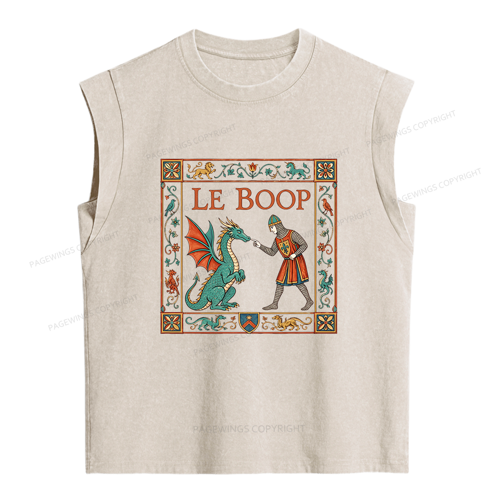 Pagewings Le Boop Women's Washed Tank Top