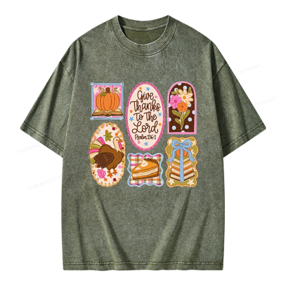 Pagewings Christian Fall Unisex Washed T-shirt