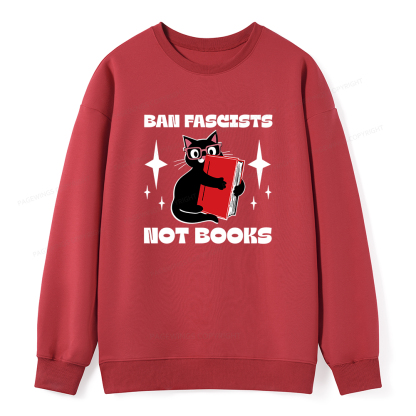Pagewings Ban Fascists Not Books Unisex Classic Sweatshirt