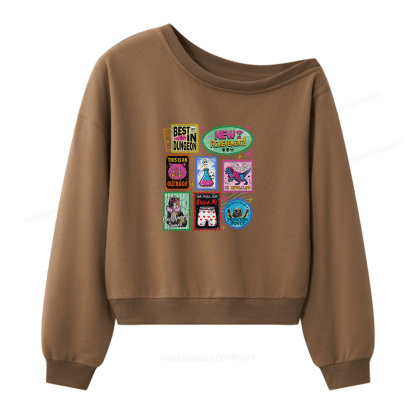 Pagewings New Achievement Women Off  Shoulder Sweatshirt