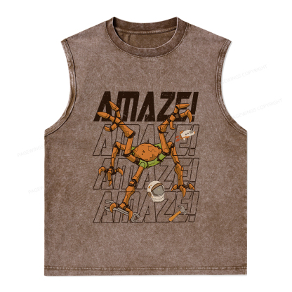 Pagewings AmazeSci Fi Reader Unisex Washed Tank Top