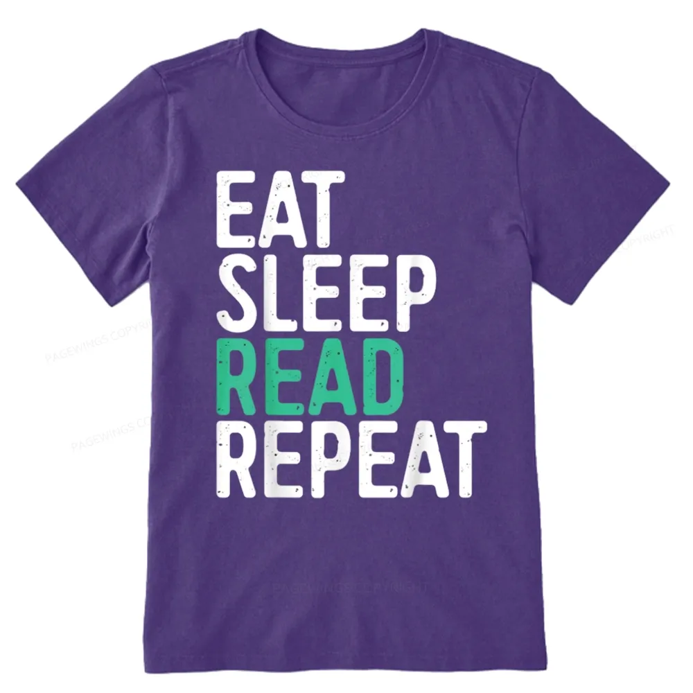 Pagewings Eat Sleep Read Repeat Unisex Classic T-shirt