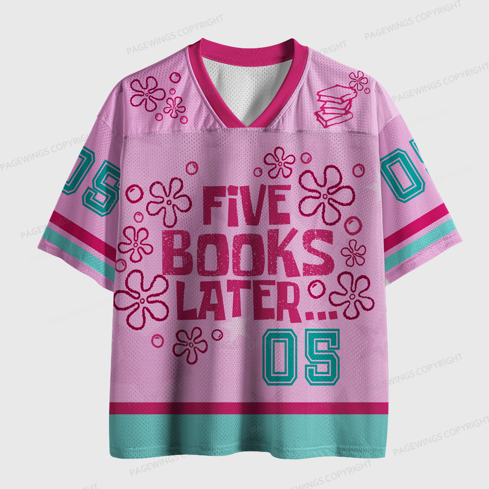 Pagewings Five Books Later Unisex Mesh Jersey