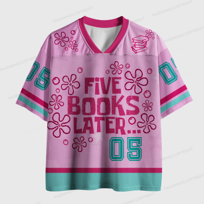 Pagewings Five Books Later Unisex Mesh Jersey