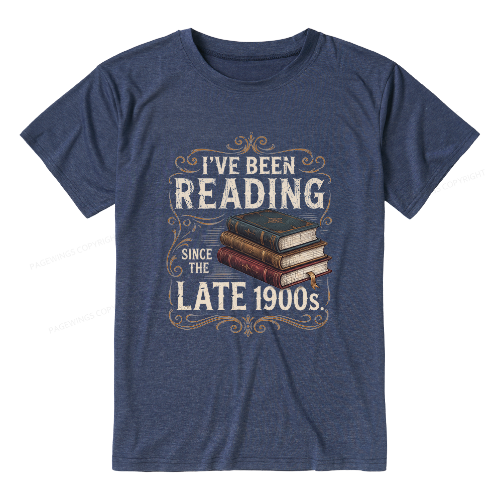 Pagewings Vintage Reading Since Late 1900s Unisex Heather T-Shirt