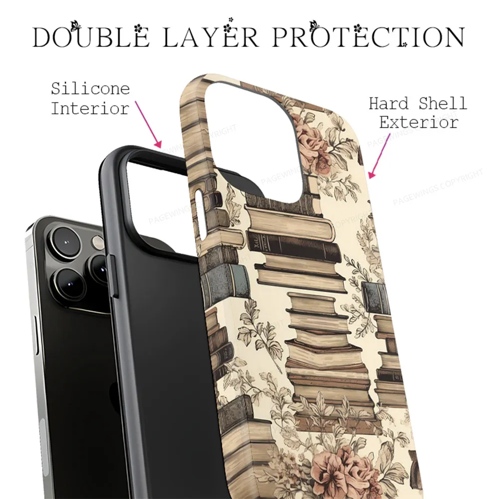 Pagewings Read Books Be Kind Stay Weird Phone Case