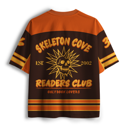 Pagewings Skeleton Cove Readers Club Unisex Mesh Jersey
