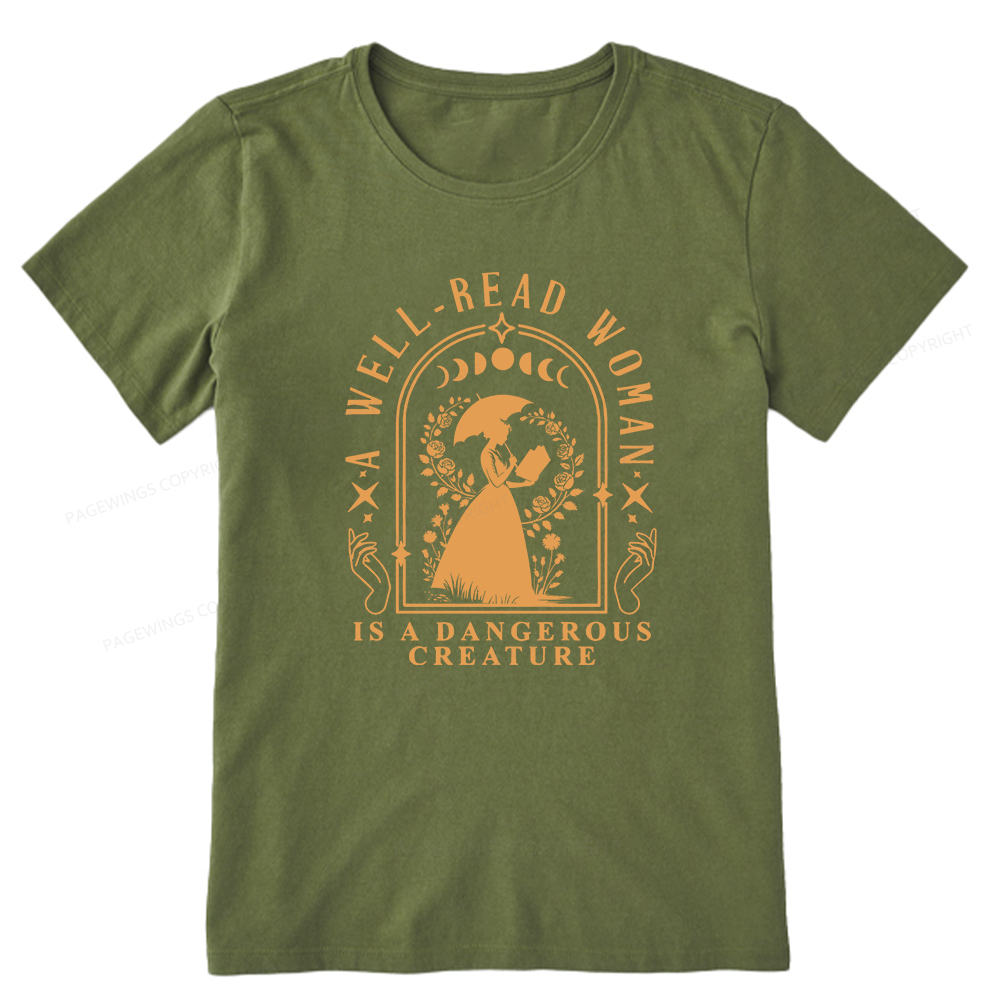 Pagewings A Well-Read Woman Is A Dangerous Creature Unisex Classic T-shirt