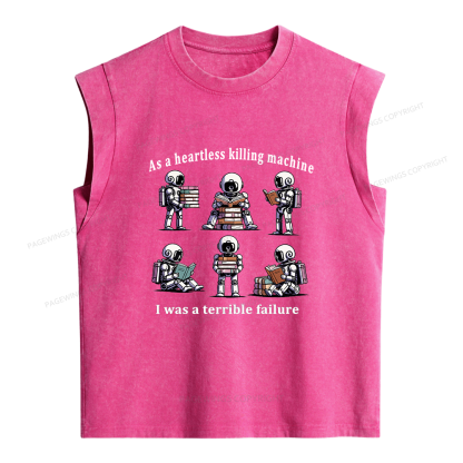 Pagewings Sci Fi Book Lover Women's Washed Tank Top