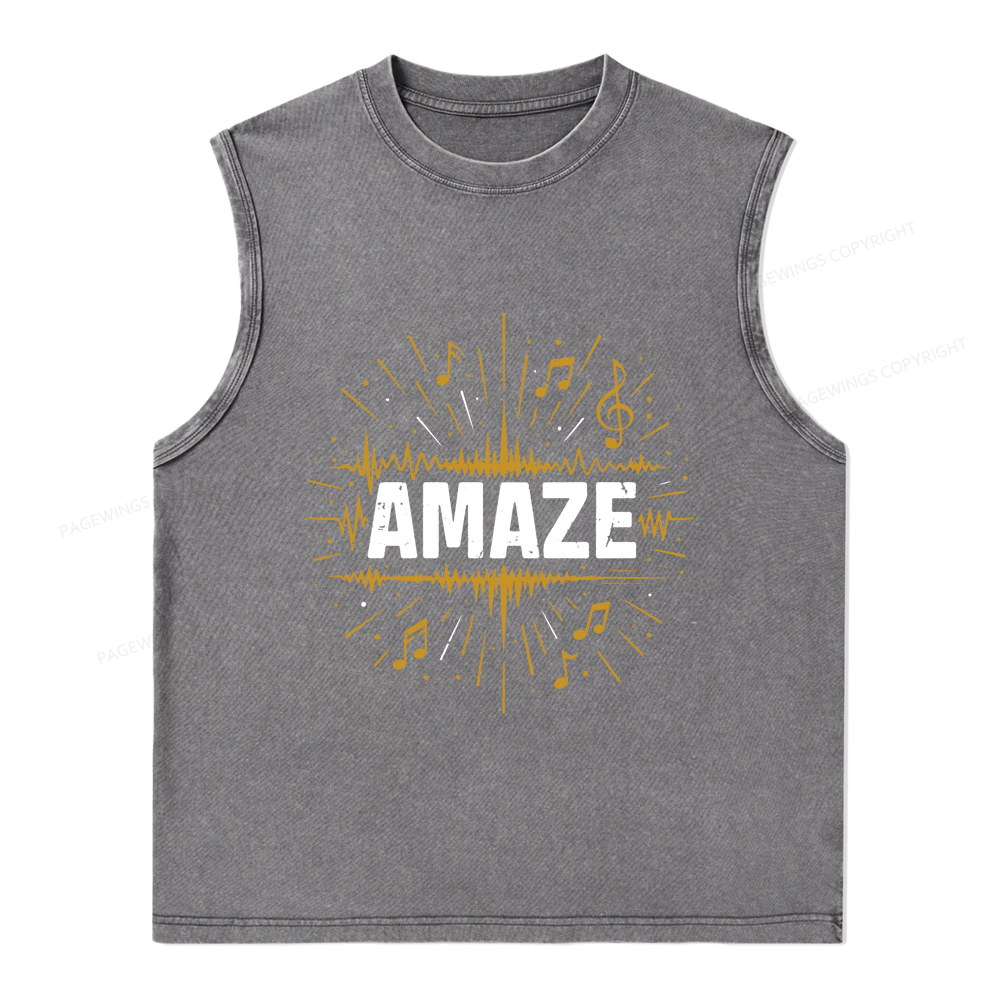 Pagewings Amaze Unisex Washed Tank Top