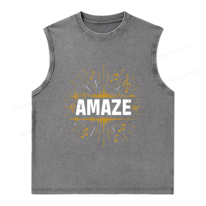 Pagewings Amaze Unisex Washed Tank Top