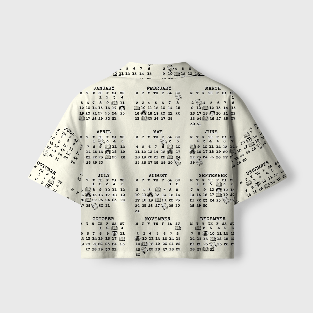 Pagewings Reading Date Due Women's Camp Shirt