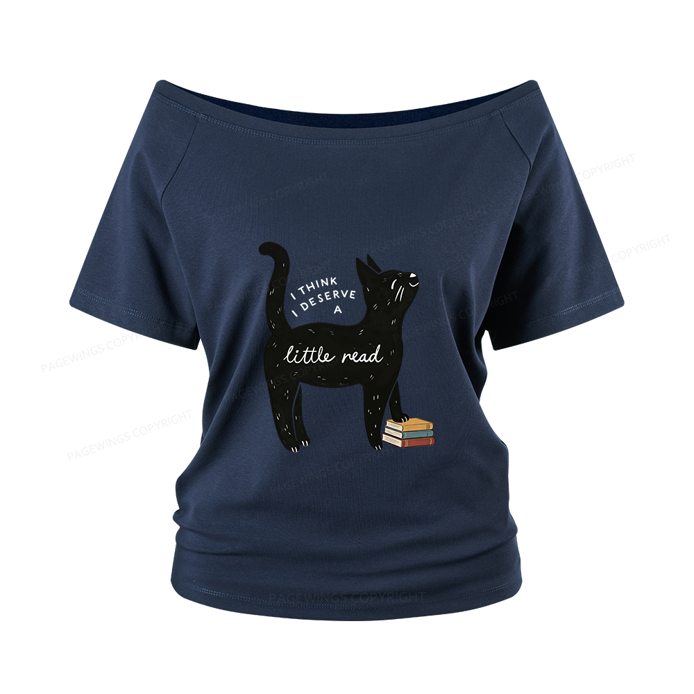Pagewings Little Read Women Off Shoulder T-shirts