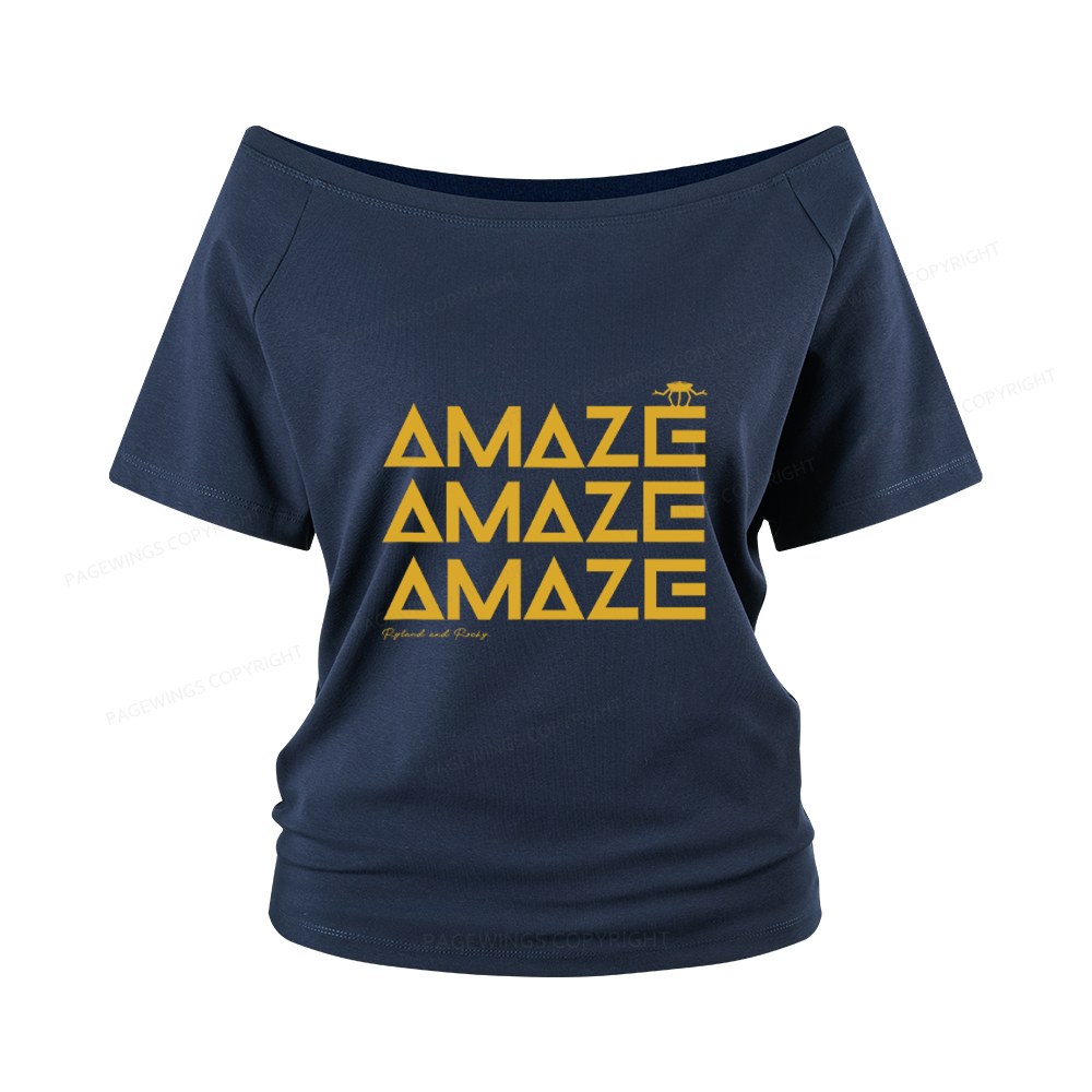 Pagewings Amaze Women Off Shoulder T-shirts