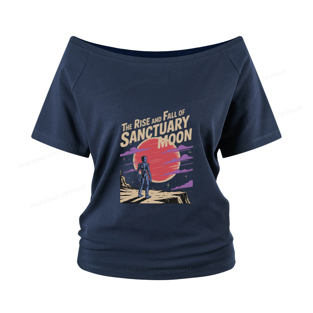 Pagewings The Rise And Fall Of Sanctuary Moon Women Off Shoulder T-shirts
